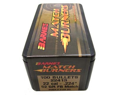 22 Caliber 224" 52gr FB Match /100 (Bullets for Reloading)