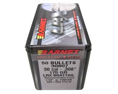 30 Caliber .308" 175gr LRX BT /50 (Bullets for Reloading)