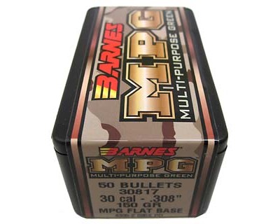 30 Caliber .308" 150gr MPG FB /50 (Bullets for Reloading)