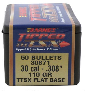 30 Caliber .308" 110gr TTSX FB /50 (Bullets for Reloading)