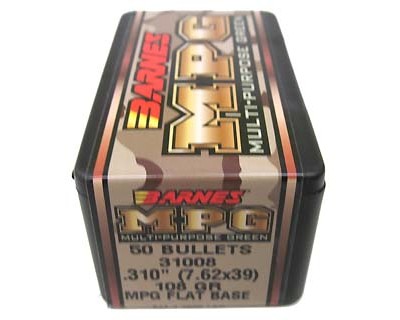 7.62x39 .310" 108gr MPG FB /50 (Bullets for Reloading)