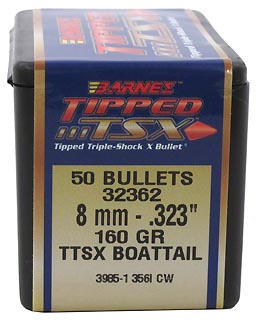 8mm .323" 160gr TTSX BT /50 (Bullets for Reloading)