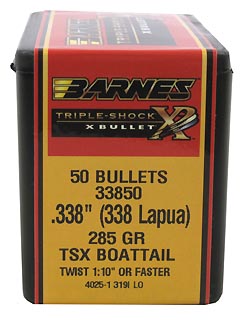 338 Lapua .338" 285gr TSX BT /50 (Bullets for Reloading)