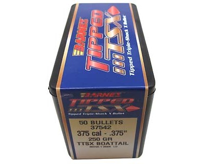 375 Caliber .375" 250gr TTSX BT /50 (Bullets for Reloading)