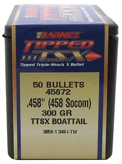 458 Socom 300gr TTSX BT /50 (Bullets for Reloading)