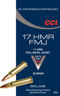 17 HMR by CCI Full Metal Jacket (Per 50)