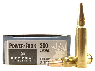 300 Savage by Federal by Federal 300 Savage, 180grain, Power Shok Soft Point, (Per 20)