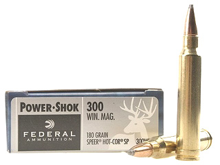 300 Winchester Magnum by Federal 300 WinMag 180 Grain ProHunter SP