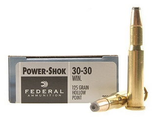 30-30 Winchester by Federal 30-30 Win, 125gr, Jacketed Hollow Point Power Shok, (Per 20)