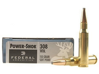 308 Winchester by Federal 308 Win, 150gr, Power Shok Soft Point, (Per 20)