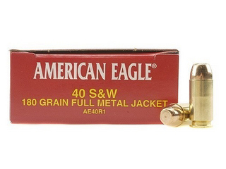 40 Smith & Wesson by Federal 40 S&W, 180gr, Full Metal Jacket, (Per 50)