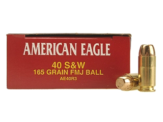 40 Smith & Wesson by Federal 40 S&W, 165gr, Full Metal Jacket, (Per 50)