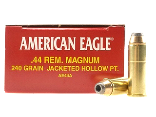 44 Remington Magnum by Federal 44 Rem Mag, 240gr, Jacketed Hollow Point, (Per 50)