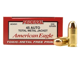 45 Automatic by Federal 45 Auto, 230gr, Total Metal Jacket, (Per 50)