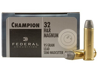 32 Harrington & Richardson Magnum by Federal 32 H&R Magnum, 95gr, Lead Semi Wadcutter, (Per 20)