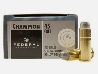 45 Colt by Federal, 225 Grain, Semi-Wad Cutter, HP, (Per 20)