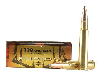 338 Winchester Magnum by Federal 338 Win Mag, 225gr, Fusion, (Per 20)