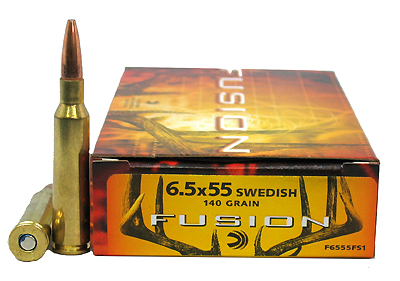 6.5x55 Swedish by Federal Fusion, 140gr, Per 20