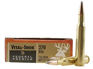 270 Winchester by Federal 270 Win.,130 gr Nosler Partition V-Shok (Per 20)