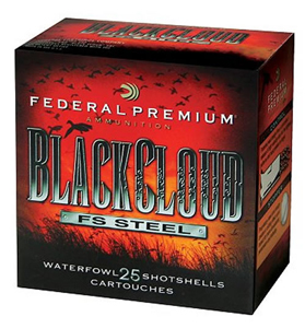 12 Gauge Shotshells by Federal Black Cloud, 3.5, 1.5oz, BBB, (Per25)