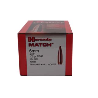 6mm .243 105 Gr BTHP Match(500)
