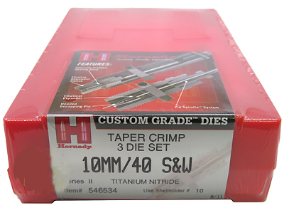 Dieset 3 10mm/40SW Taper Crimp