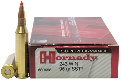 243 Winchester by Hornady Superformance, 95gr SST (Per 20)