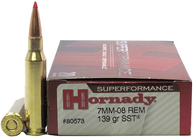 7MM-08 Remington by Hornady Superformance 139gr SST (Per 20)