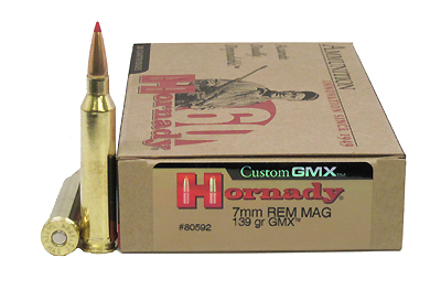 7mm Remington Magnum by Hornady 139gr GMX (Per 20)