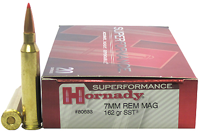 7mm Remington Magnum by Hornady Superformance, 162gr. SST, (Per 20)