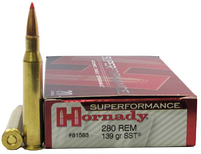 280 Remington Ammunition by Hornady Superformance 139gr SST (Per 20)