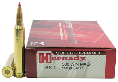 300 Winchester Magnum by Hornady 150gr GMX (Per 20) Superformance