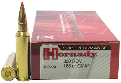 300 Ruger Compact Magnum Superformance 165gr GMX (Per 20)