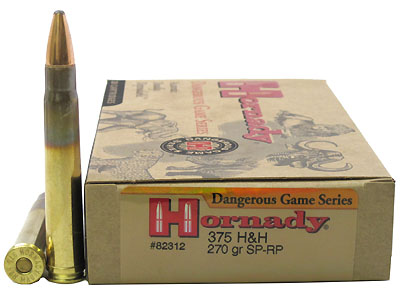 375 H&H Ammunition by Hornady 270gr SP-RP (Per 20)