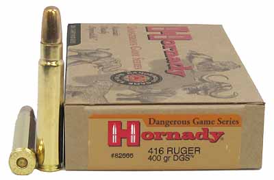 416 Ruger by Hornady 400gr DGS (Per 20)