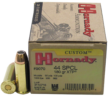 44 Special by Hornady,180 Gr, JHP/XTP, (Per 20)