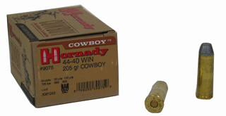 44-40 (Cowboy) by Hornady 205 Gr, Cowboy Ammo, (Per 20)