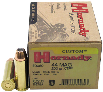 44 Magnum by Hornady 44 Mag, 200 Gr, JHP/XTP, (Per 20)