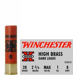 28 Gauge by Winchester 28 Ga, 2 3/4 1oz 8 Shot, (Per 25)