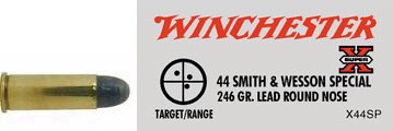 44 S&W Special by Winchester 44 S&W Special, 246gr, Super-X Lead Round Nose, (Per 50)