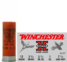 12 Gauge by Winchester 12 Gauge, 2 3/4 1oz 7 1/2 Shot (Per 25)