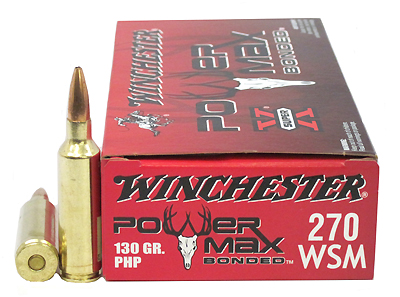270 Winchester Short Magnum by Winchester 130gr Power Max Bonded (Per 20)